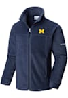 Main image for Youth Michigan Wolverines Navy Blue Columbia Steens Mountain Light Weight Jacket