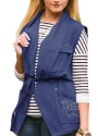 Gameday Couture Pitt Panthers Womens Navy Blue About Face Vest