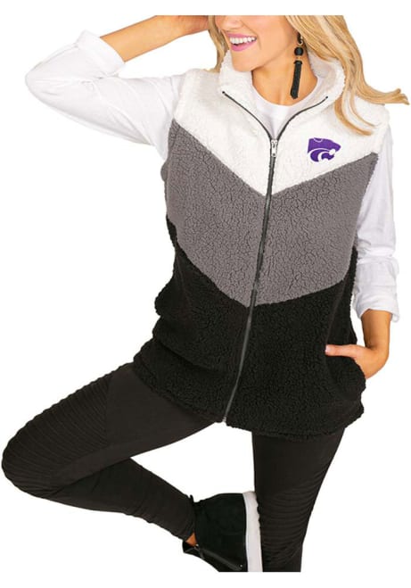 Womens K-State Wildcats Grey Gameday Couture On Point Vest
