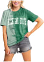 Michigan State Spartans Womens Gameday Couture Find Your Groove Split Dye T-Shirt - Green