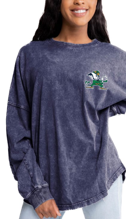 Gameday Couture Notre Dame Fighting Irish Womens Navy Blue Must Have LS Tee