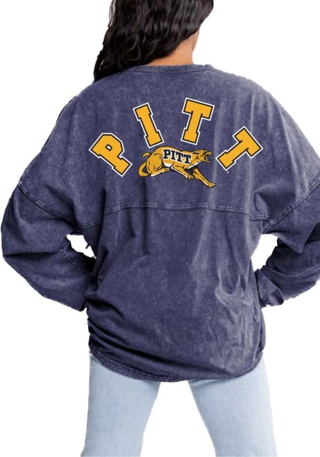 Womens Pitt Panthers Blue Gameday Couture Must Have LS Tee