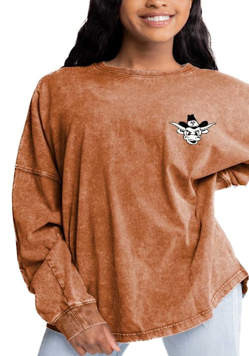 Burnt Orange Bling Longhorn Tee