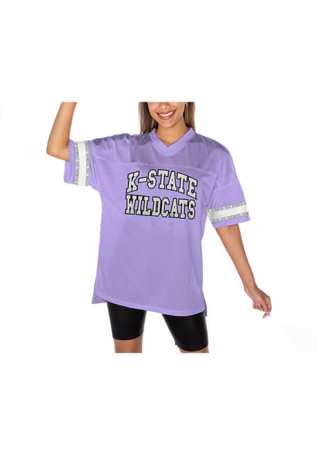 Womens K-State Wildcats Lavender Gameday Couture Until Kickoff Rhinestone Jersey Fashion Football