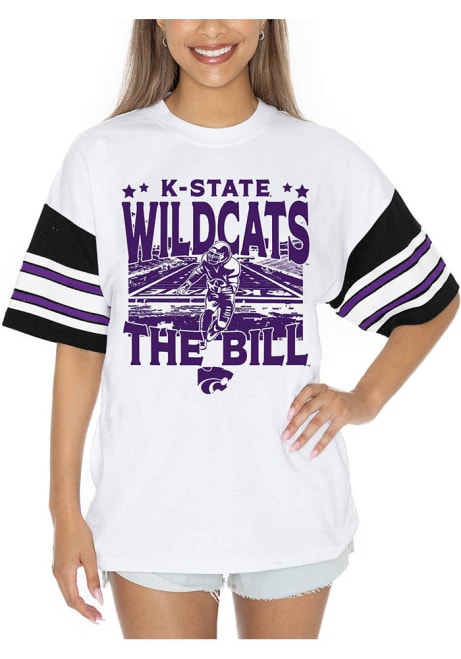 K-State Wildcats White Gameday Couture Home Team Short Sleeve T-Shirt