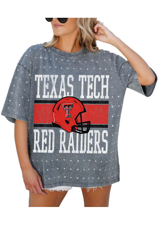 Gameday Couture Texas Tech Red Raiders Womens Grey On the Ball Short Sleeve T-Shirt