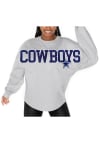 Main image for Dallas Cowboys Womens Ash Ready Rally Crew Sweatshirt