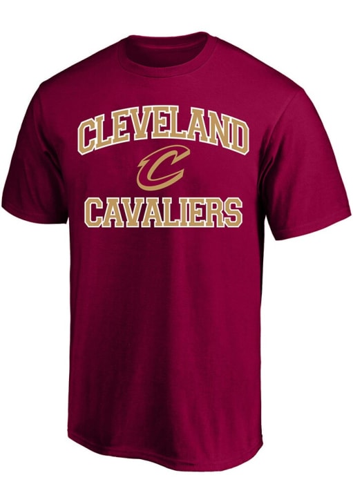 Cleveland Cavaliers Mens Maroon Number One Graphic Big and Tall T-Shirt