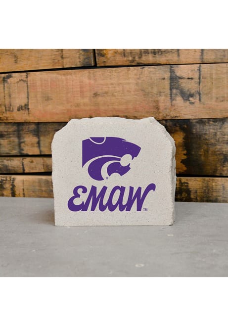 Grey K-State Wildcats Powercat EMAW 6x5 Rock