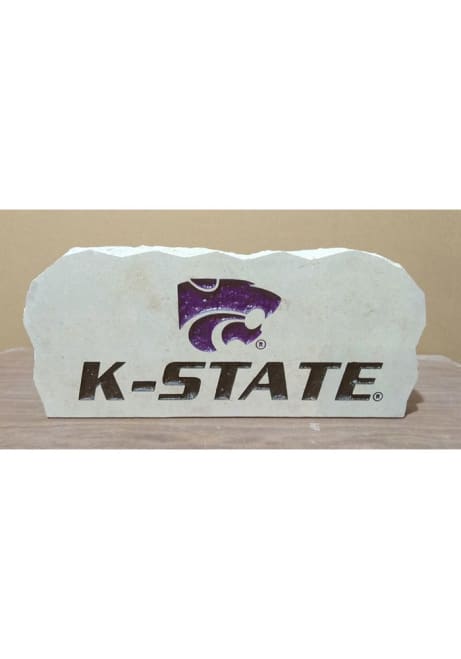 White K-State Wildcats Large Rock