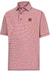 Main image for Mens Maryland Terrapins Red Footjoy Multi Stripe Short Sleeve Fashion Polo