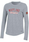 Main image for Womens Maryland Terrapins Grey Under Armour Preformance LS Tee