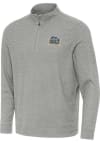 Main image for Mens Drexel Dragons Grey Antigua Subtle Qtr Zip Pullover