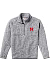 Main image for Mens Grey Nebraska Cornhuskers Saranac Qtr Zip Pullover