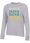 Main image for Womens Oregon Ducks Grey Champion Core LS Tee