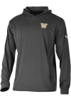 Main image for Mens Washington Huskies Black Columbia Heat Seal Long Drive Hooded Sweatshirt