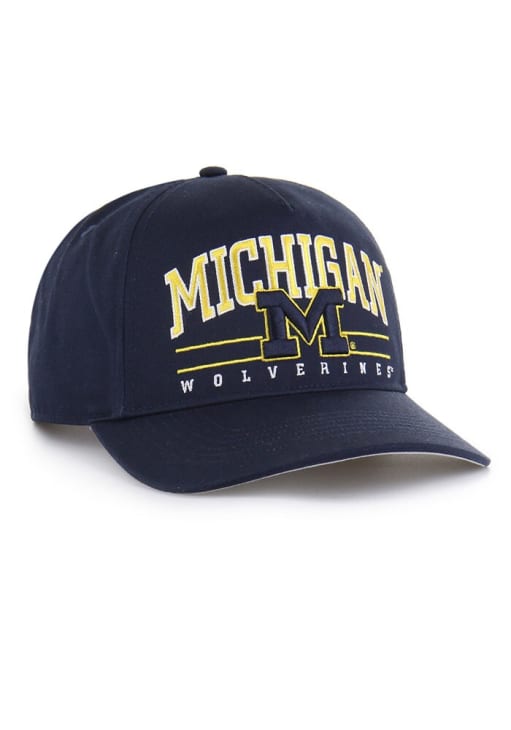 47 Michigan Wolverines Roscoe Hitch Adjustable Hat - Navy Blue