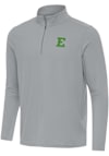 Main image for Mens Eastern Michigan Eagles Ash Antigua Intent Qtr Zip Pullover