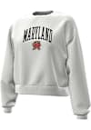 Main image for Womens Maryland Terrapins Silver Under Armour Icon Crew Sweatshirt