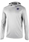 Main image for Mens K-State Wildcats Grey Columbia Heat Seal Omni Wick Shotgun Long Sleeve Hoodie