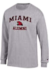 Main image for Mens Miami RedHawks Grey Champion Logo Alumni Jersey Tee