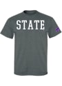 K-State Wildcats State T Shirt - Charcoal