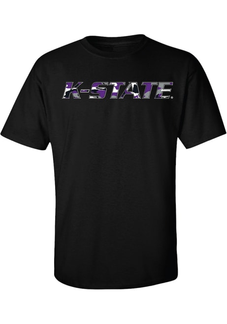 K-State Wildcats Fort Riley Short Sleeve T Shirt - Black