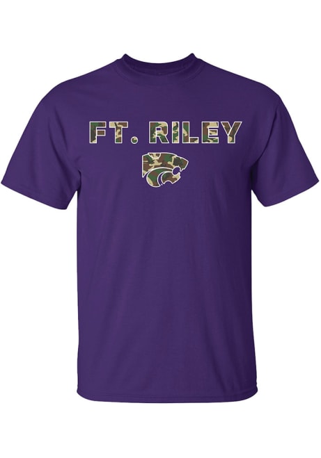K-State Wildcats Fort Riley Short Sleeve T Shirt - Purple