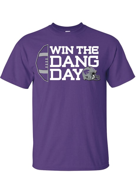 K-State Wildcats Win the Dang Day Redux Short Sleeve T Shirt - Purple