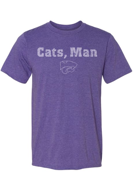 K-State Wildcats Cats Short Sleeve T Shirt - Purple