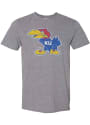 Kansas Jayhawks Distressed 1941 Fashion T Shirt - Charcoal