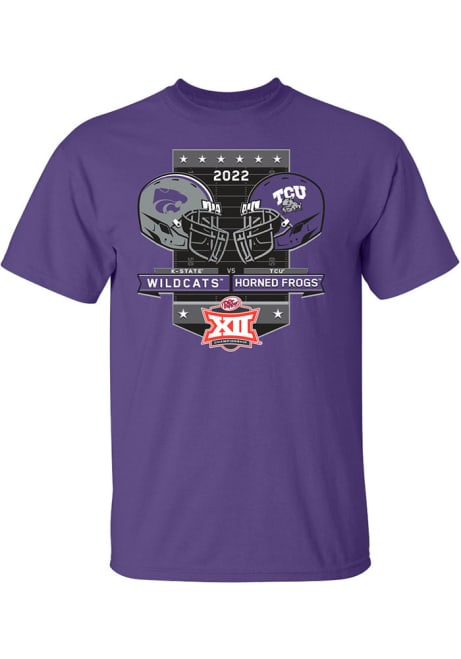 K-State Wildcats 2022 Big 12 Football Championship Bound Short Sleeve T Shirt - Purple