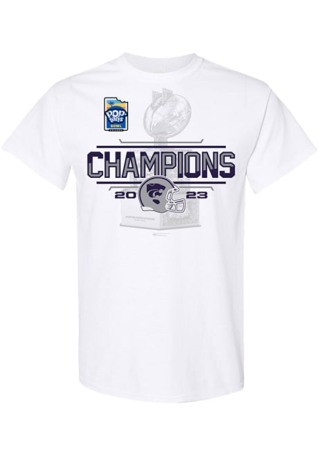 K-State Wildcats 2023 Poptart Bowl Champions Locker Room Short Sleeve T Shirt