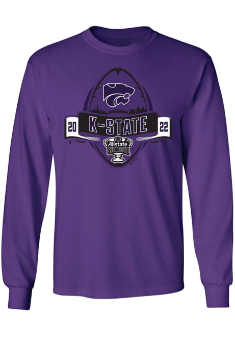 Mens Purple K-State Wildcats 2022 Sugar Bowl Bound Tee