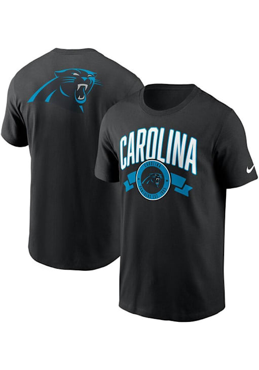 Nike Carolina Panthers BLACK Rewind Front and Back Hit Essential