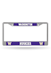 Main image for Silver Washington Huskies Decal Chrome License Plate Frame