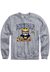 Main image for Womens Michigan Wolverines Grey Summit Sportswear Bear Necessities Crew Sweatshirt