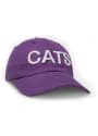 K-State Wildcats Helvetica Dad Adjustable Hat - Purple