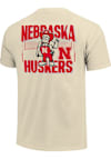Main image for Nebraska Cornhuskers Ivory  Mascot Volleyball Net Short Sleeve T-Shirt