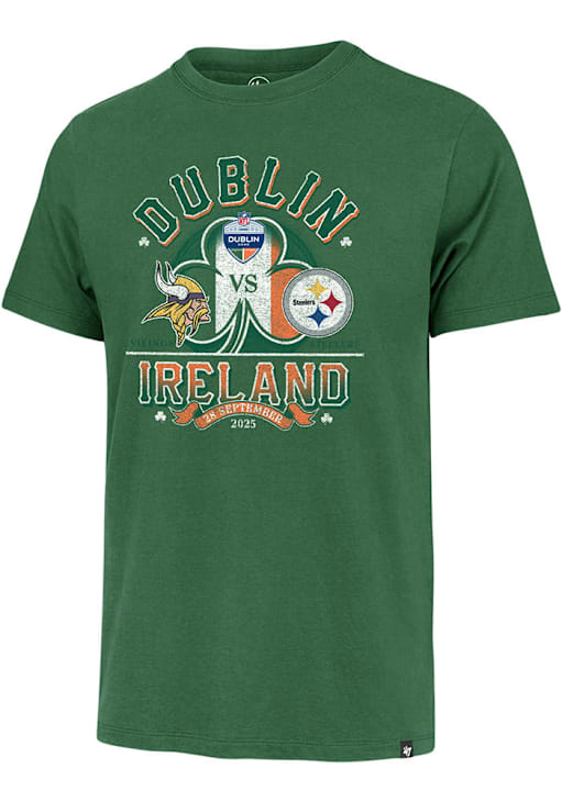 47 Pittsburgh Steelers GREEN 2025 Dublin Short Sleeve Fashion T