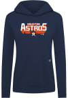 Main image for Levelwear Houston Astros Womens Navy Blue Relay Retro 3D Hooded Sweatshirt