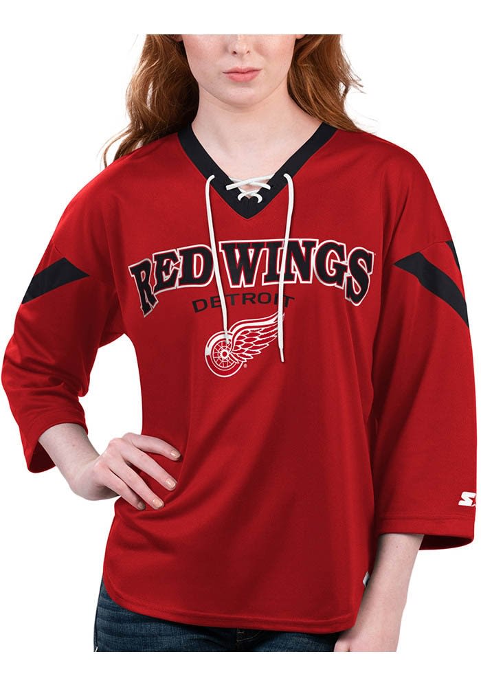 !!HOLD!! Starter Detroit Red hot Wings NHL Eastern Conference official jersey