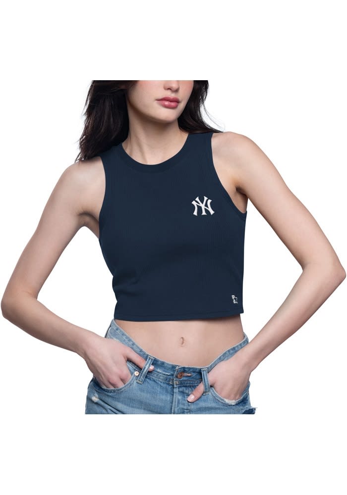 New York Yankees Starter Womens NAVY Show Up Tank Top - 81710362