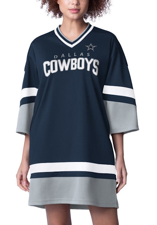 Dallas Cowboys Womens NAVY Slap Shot Dress 81711812