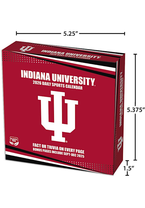 Indiana Hoosiers 2026 Boxed Daily Calendar