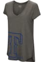 Texas Rangers Womens Grey Pride Offset Logo T-Shirt