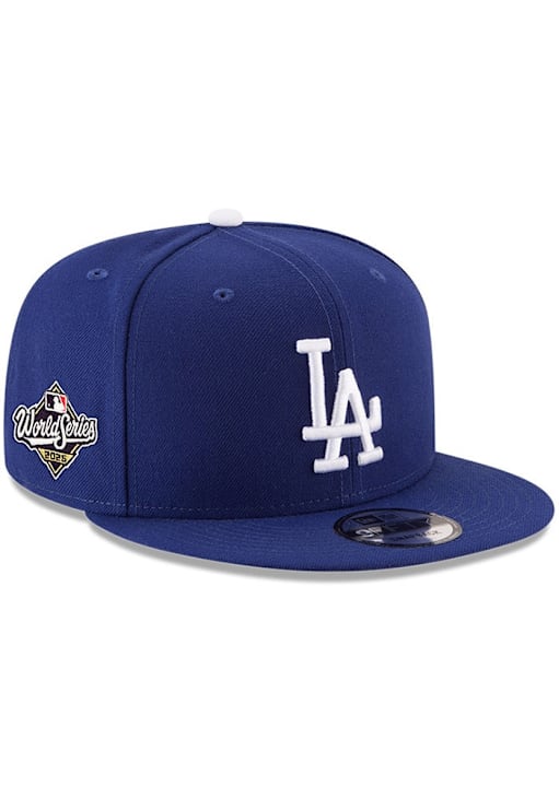 New Era Los Angeles Dodgers Blue 2025 World Series Side Patch 9FIFTY Mens Snapback Hat