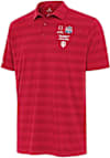 Main image for Mens Indiana Hoosiers Crimson Antigua 2026 Peach Bowl Champions Tunnel Short Sleeve Polo Shirt