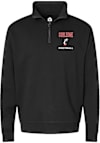 Main image for Dontay Corleone Mens Rally Black Cincinnati Bearcats Football NIL Embroidered Qtr Zip Pullover