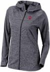 Main image for Womens Indiana Hoosiers Black Columbia Heat Seal Omni Wick Half Shot Long Sleeve Full Zip Jacket